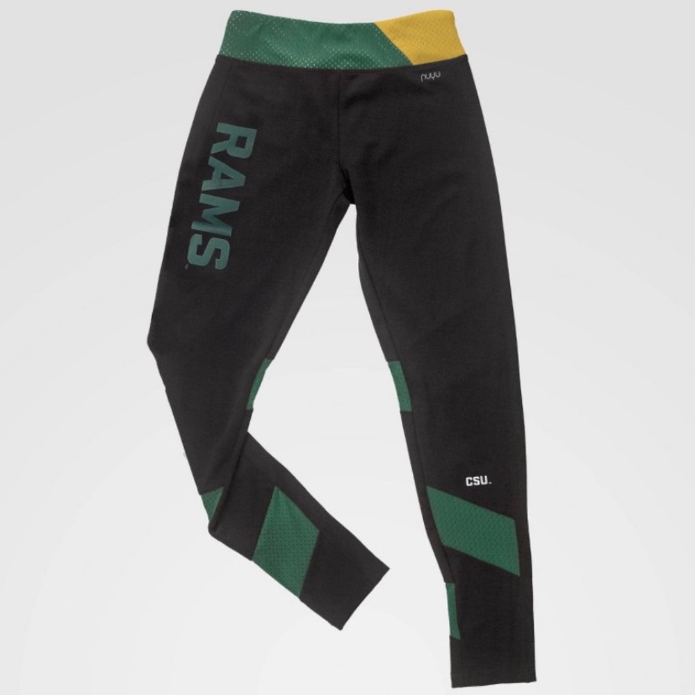 COLORADO STATE RAMS YOGA LEGGINGS WITH MESH INSERT